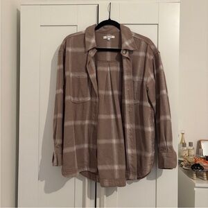 Madewell Taupe Flannel